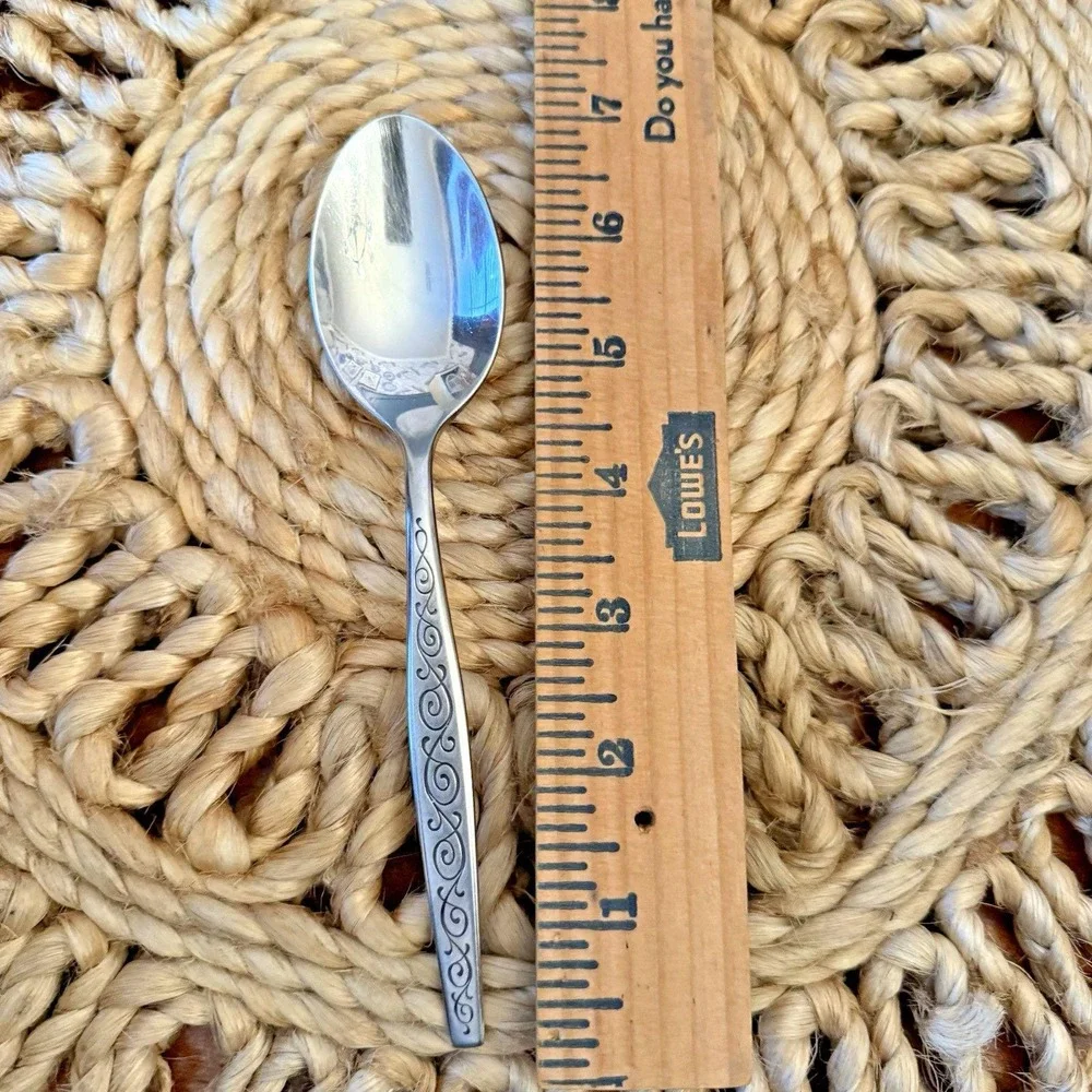 Gorham Stainless Silverware  - SPANISH SCROLL - Oval Soup Spoon‎ 6 7/8
